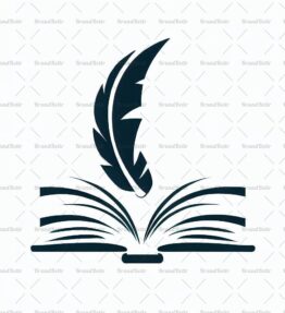 Offenes Buch und Feder